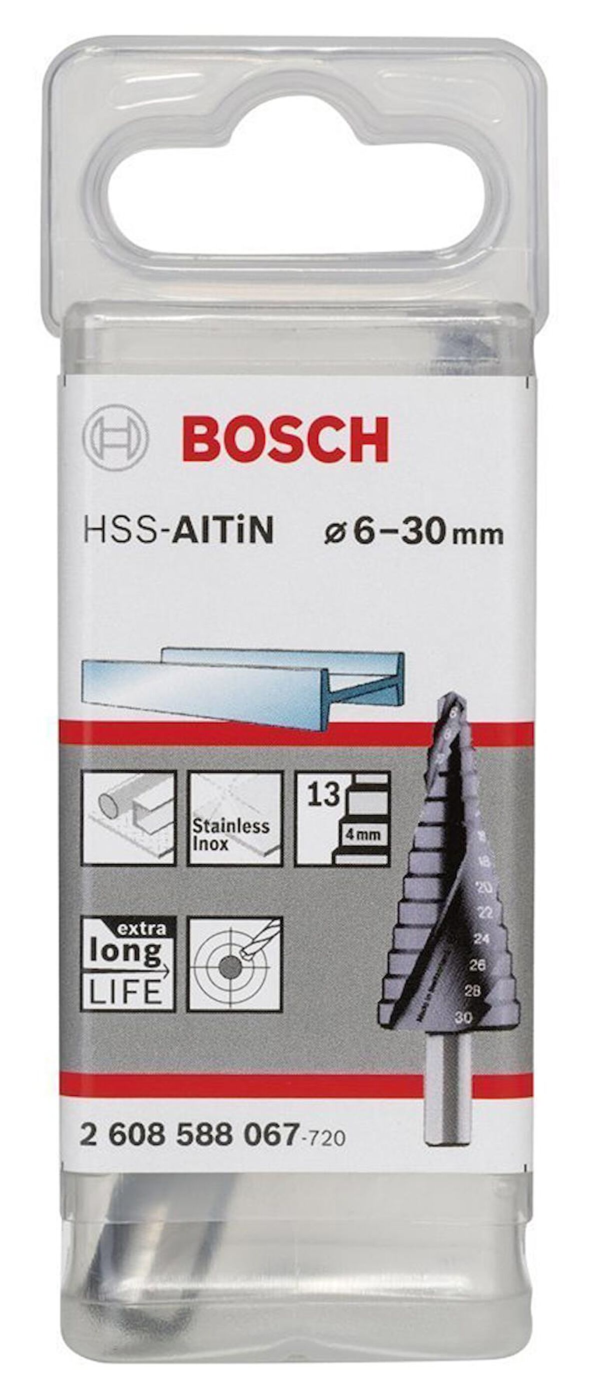 Bosch HSS-AlTiN 13 kademeli Matkap Ucu 6-30 mm 2608588067